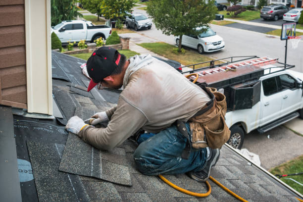 Professional Roofing technician working in Portland, TX